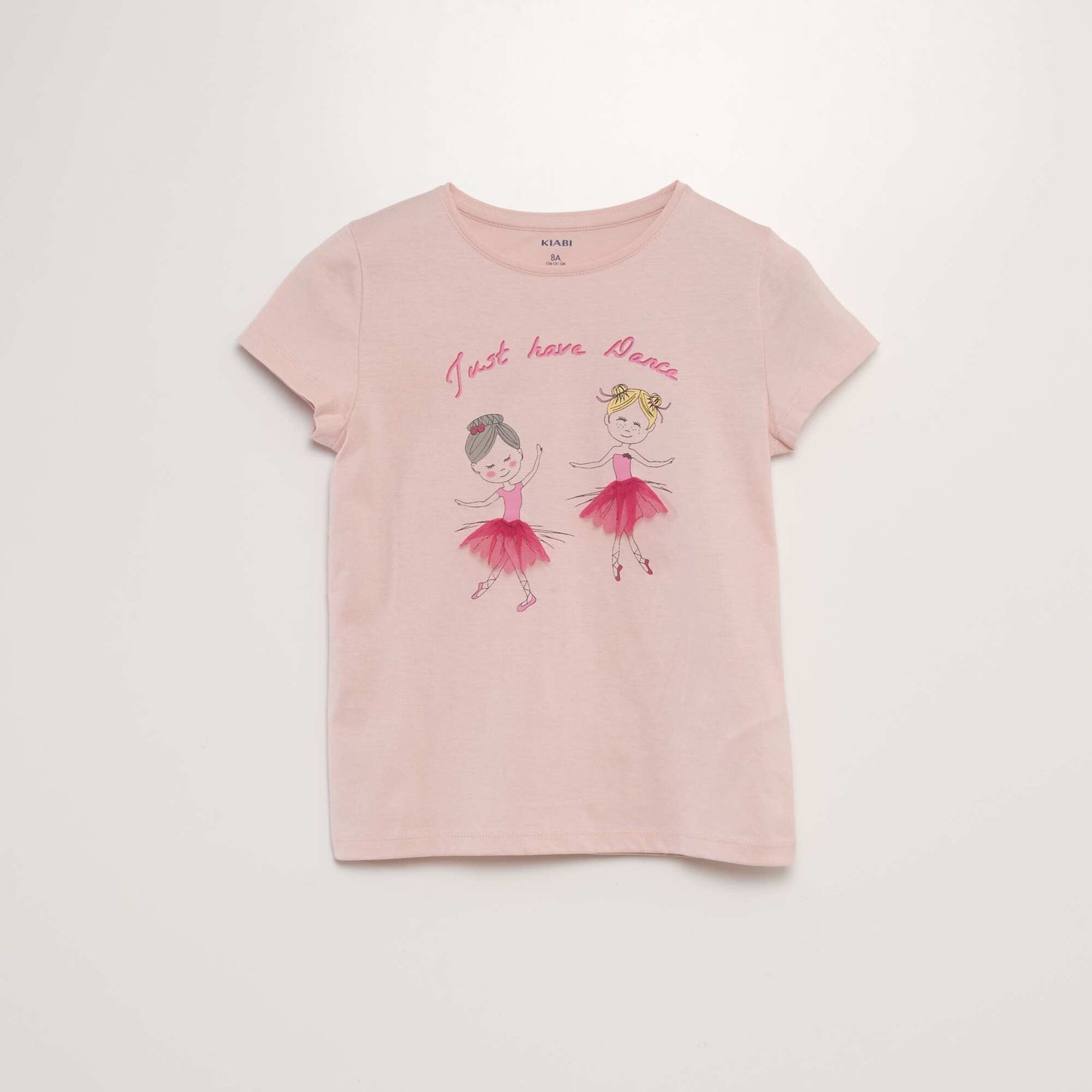 Short-sleeved T-shirt with design PINK