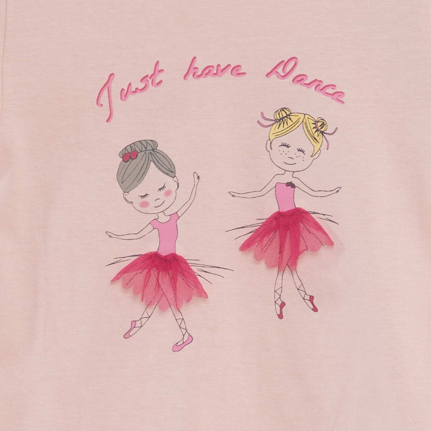 Short-sleeved T-shirt with design PINK