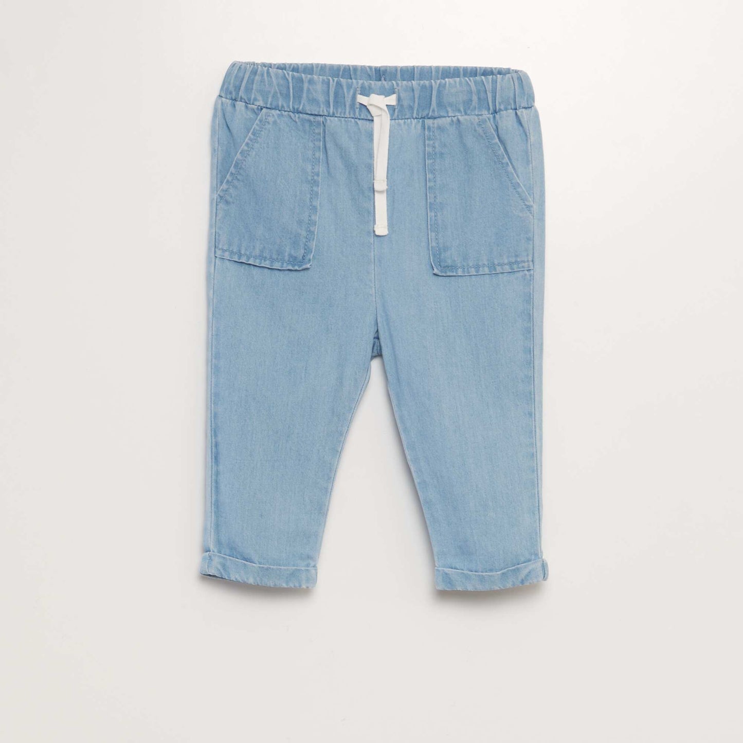 Denim jogger trousers BLUE