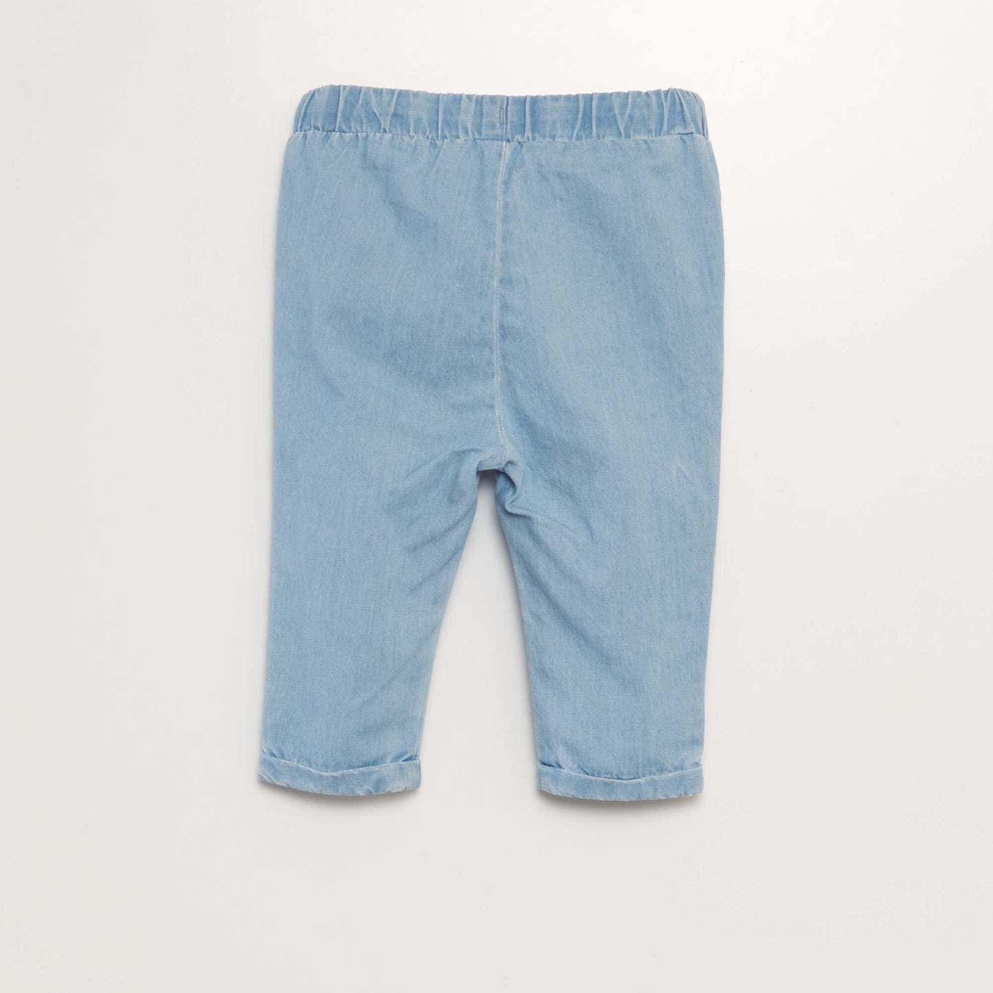 Denim jogger trousers BLUE