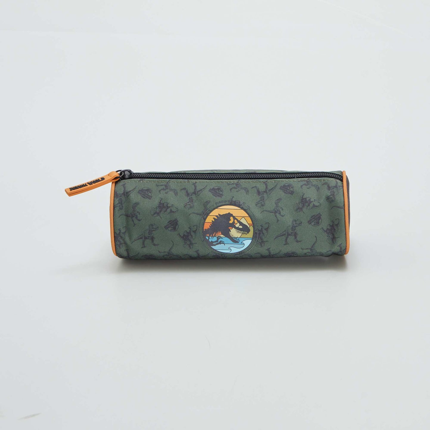 'Jurassic Park' cylindrical wash bag GREEN