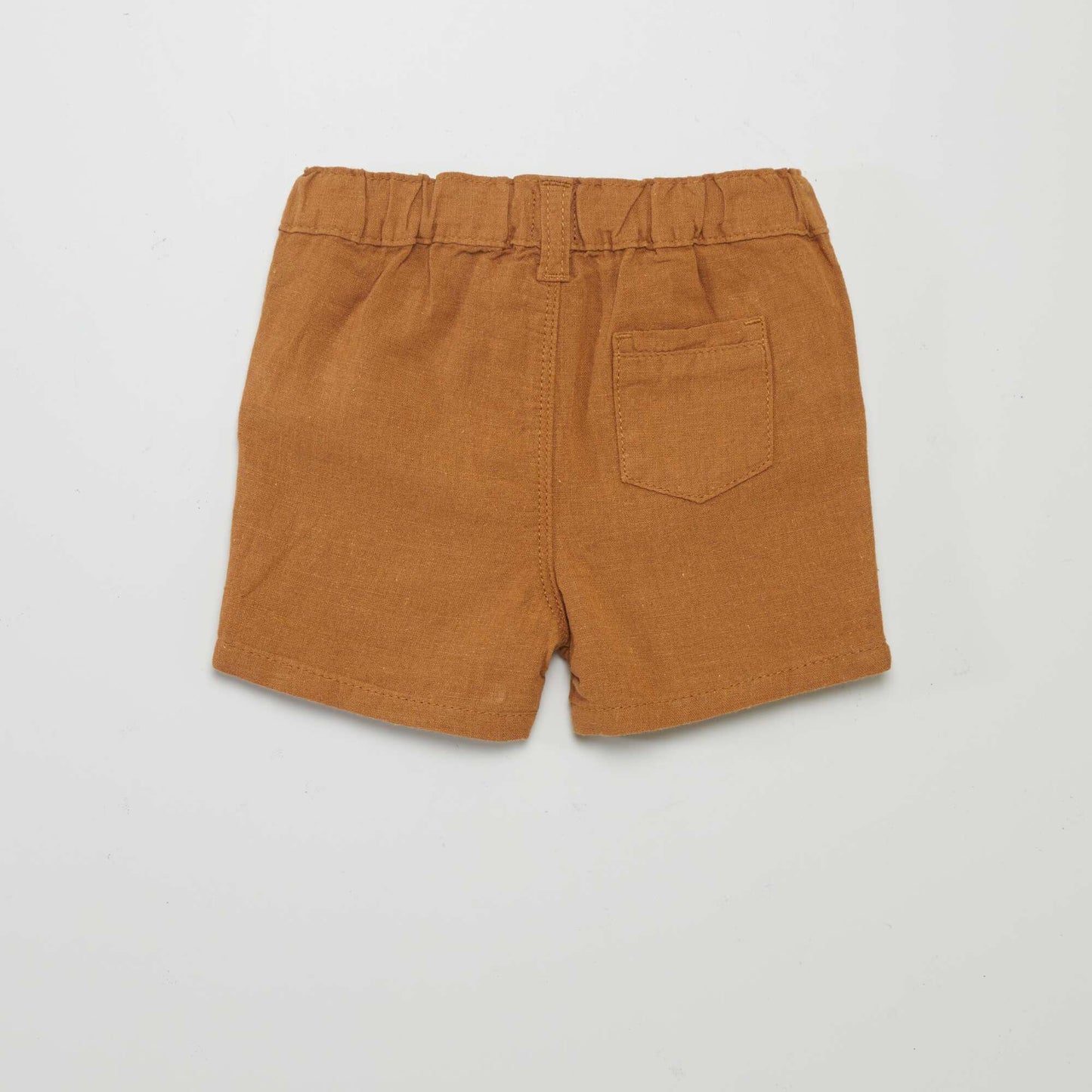 Linen-blend shorts BEIGE