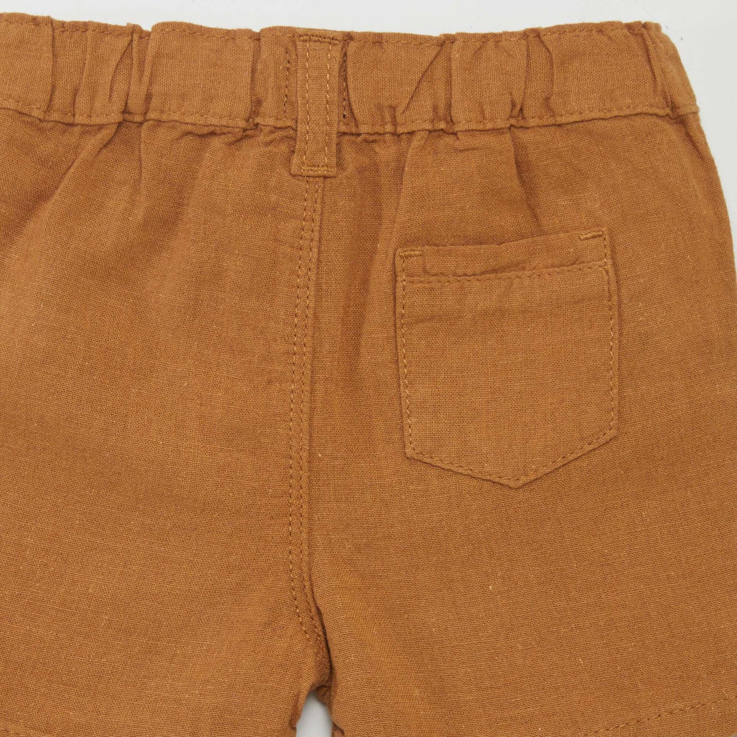 Linen-blend shorts BEIGE