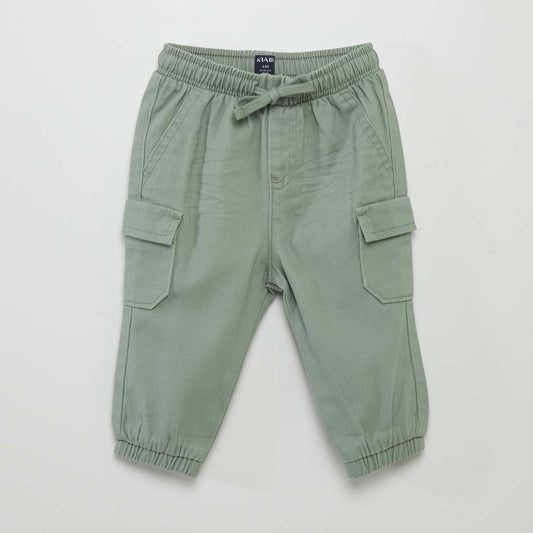 Joggers with flap pockets BLUE