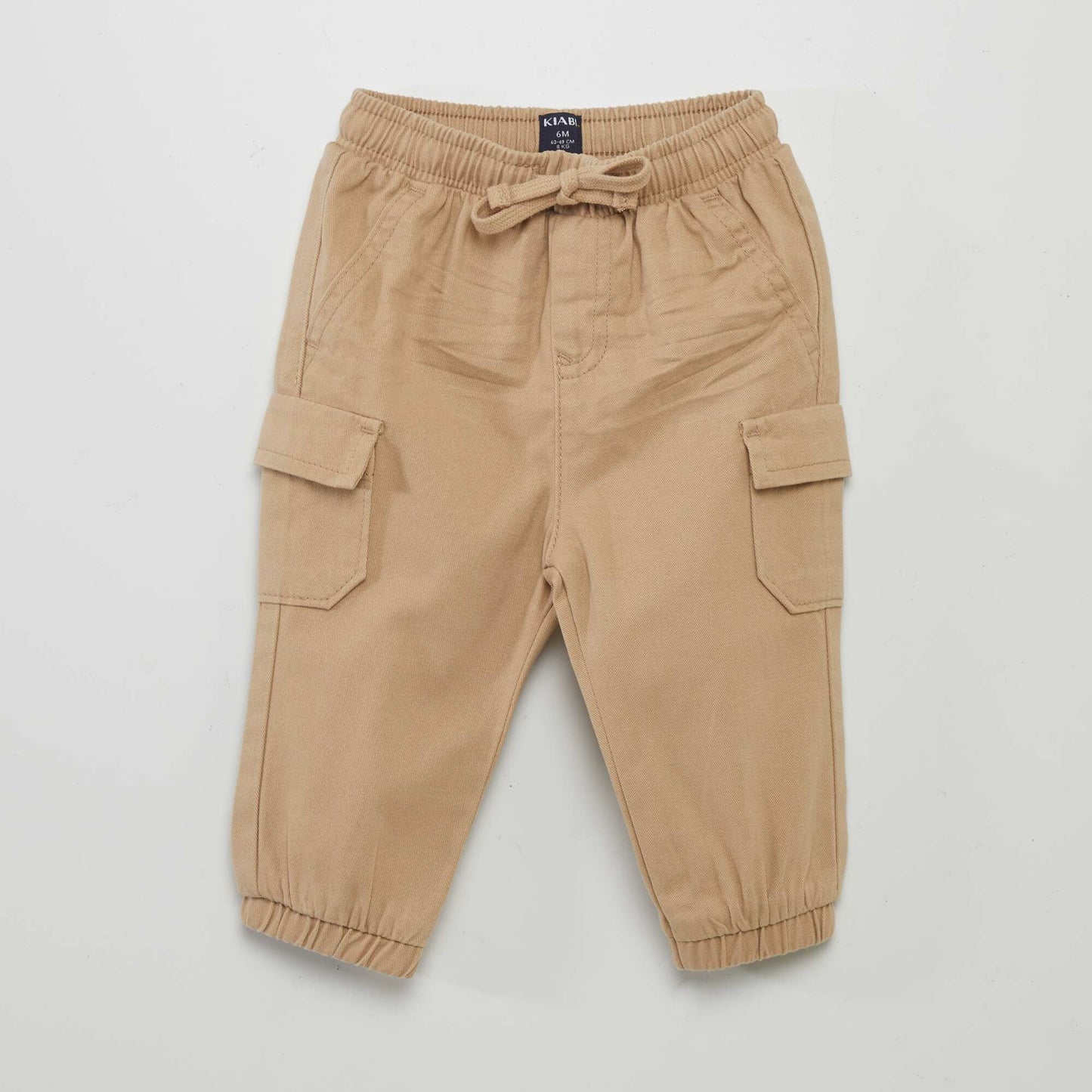 Joggers with flap pockets BEIGE