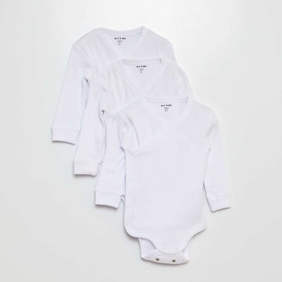 3-Pack of Convertible Bodysuits WHITE