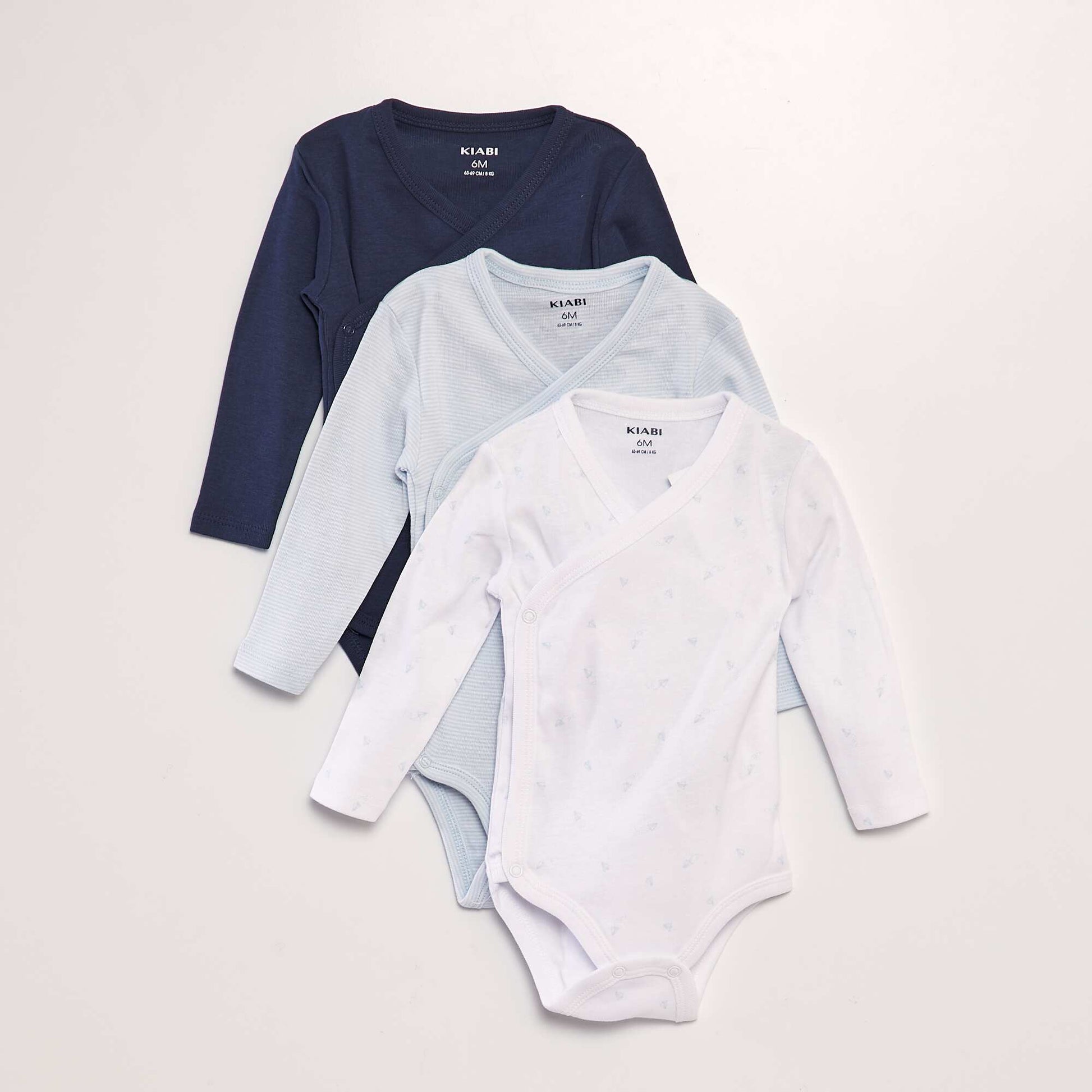 Kiabi Pack of crossover bodysuits BLUE Saudi Arabia – Kiabi KSA