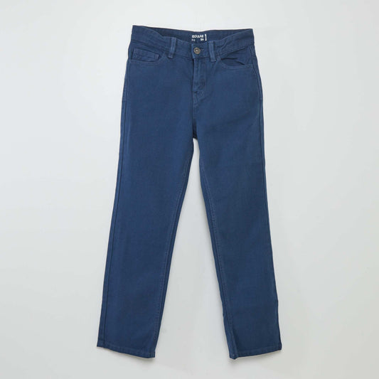 Plain straight-leg jeans BLUE