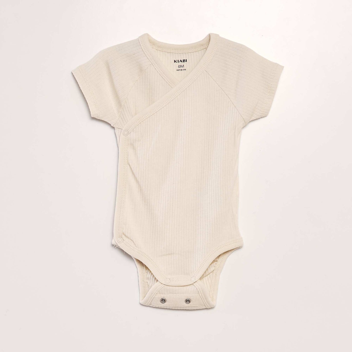 Pack of 3 ribbed bodysuits BEIGE