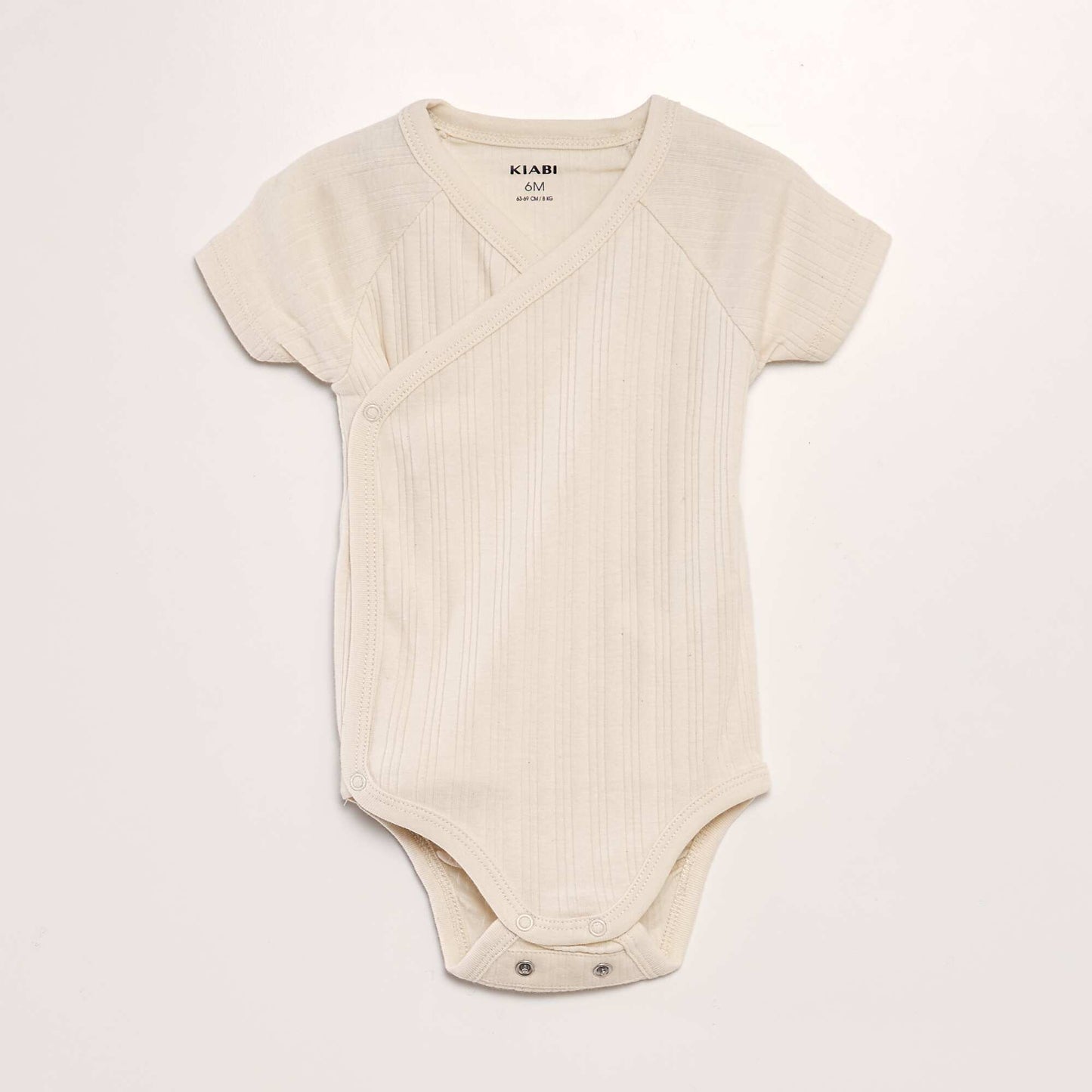 Pack of 3 ribbed bodysuits BEIGE