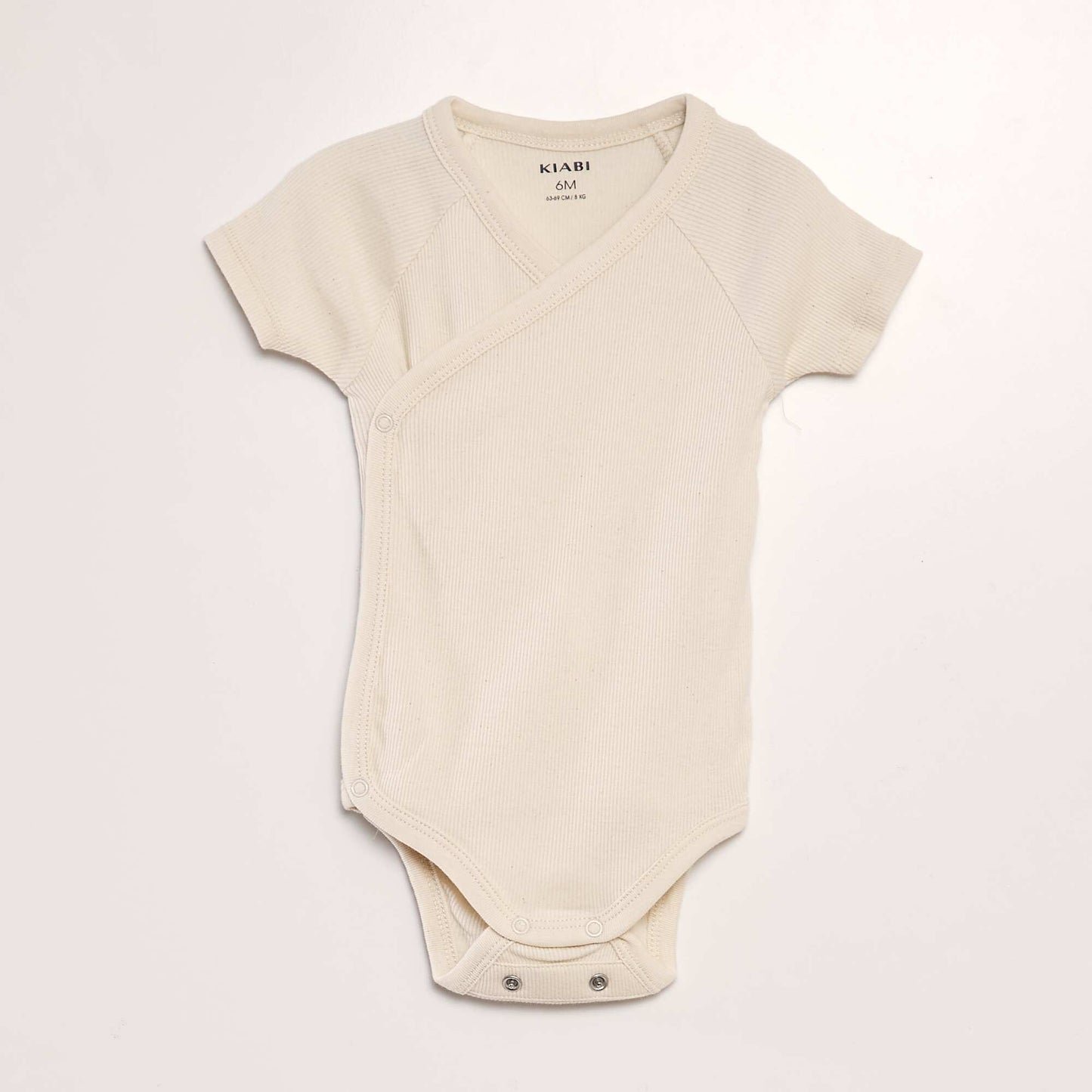 Pack of 3 ribbed bodysuits BEIGE