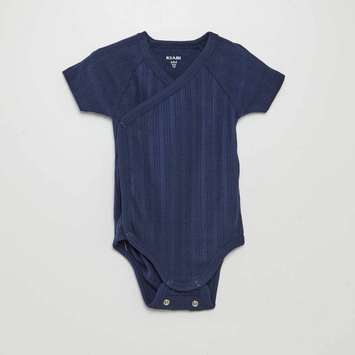 Pack of 3 ribbed bodysuits BLUE