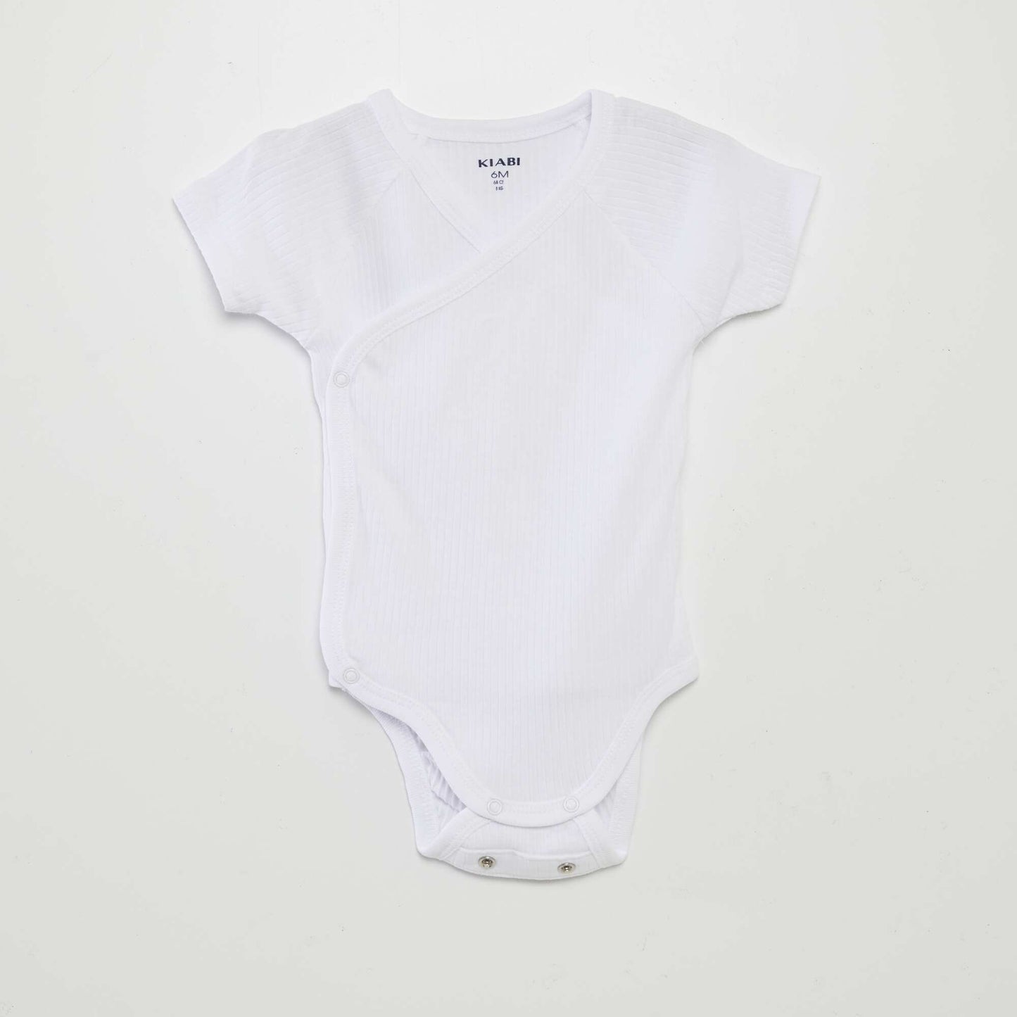 Pack of 3 ribbed bodysuits WHITE