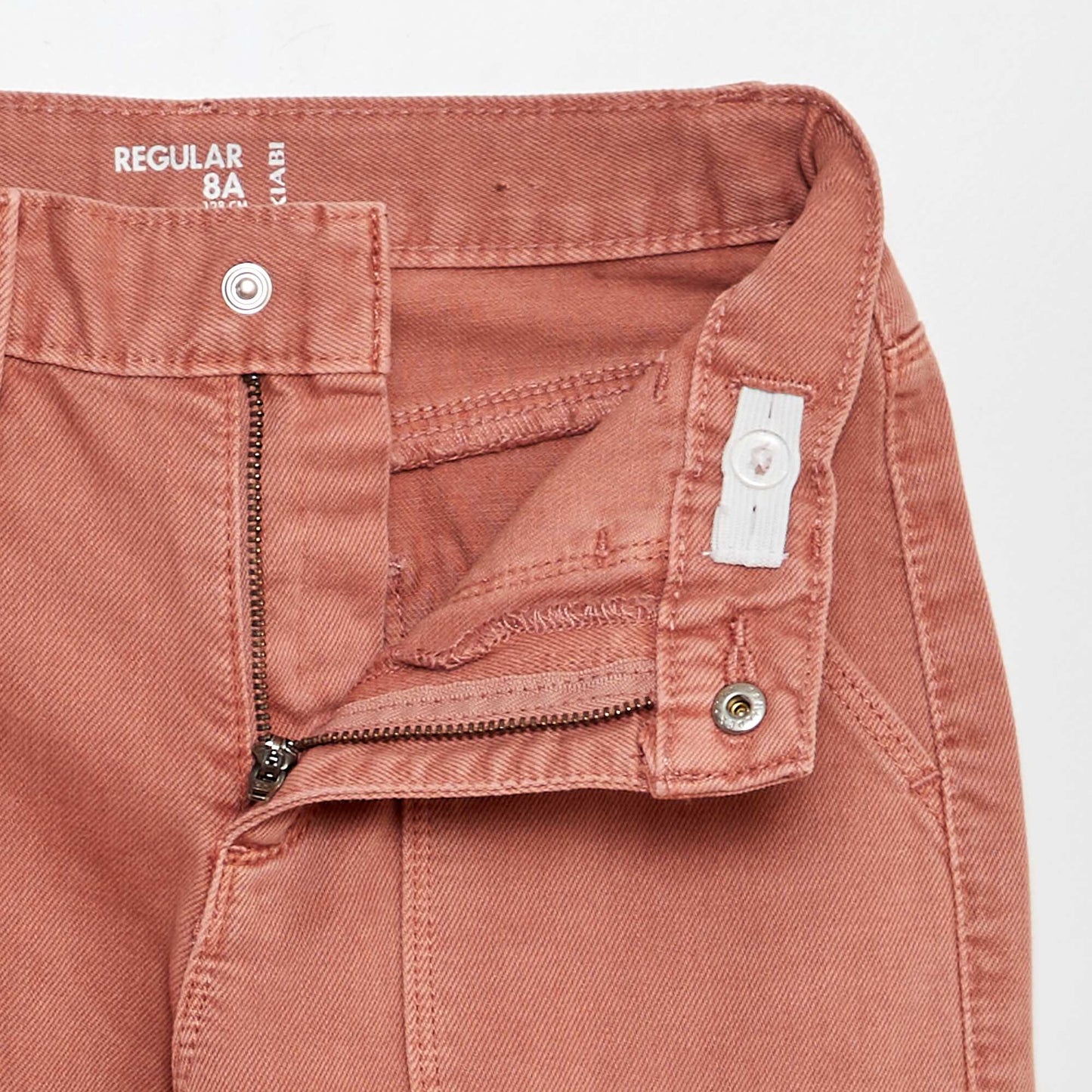 Multi-pocket denim trousers PINK