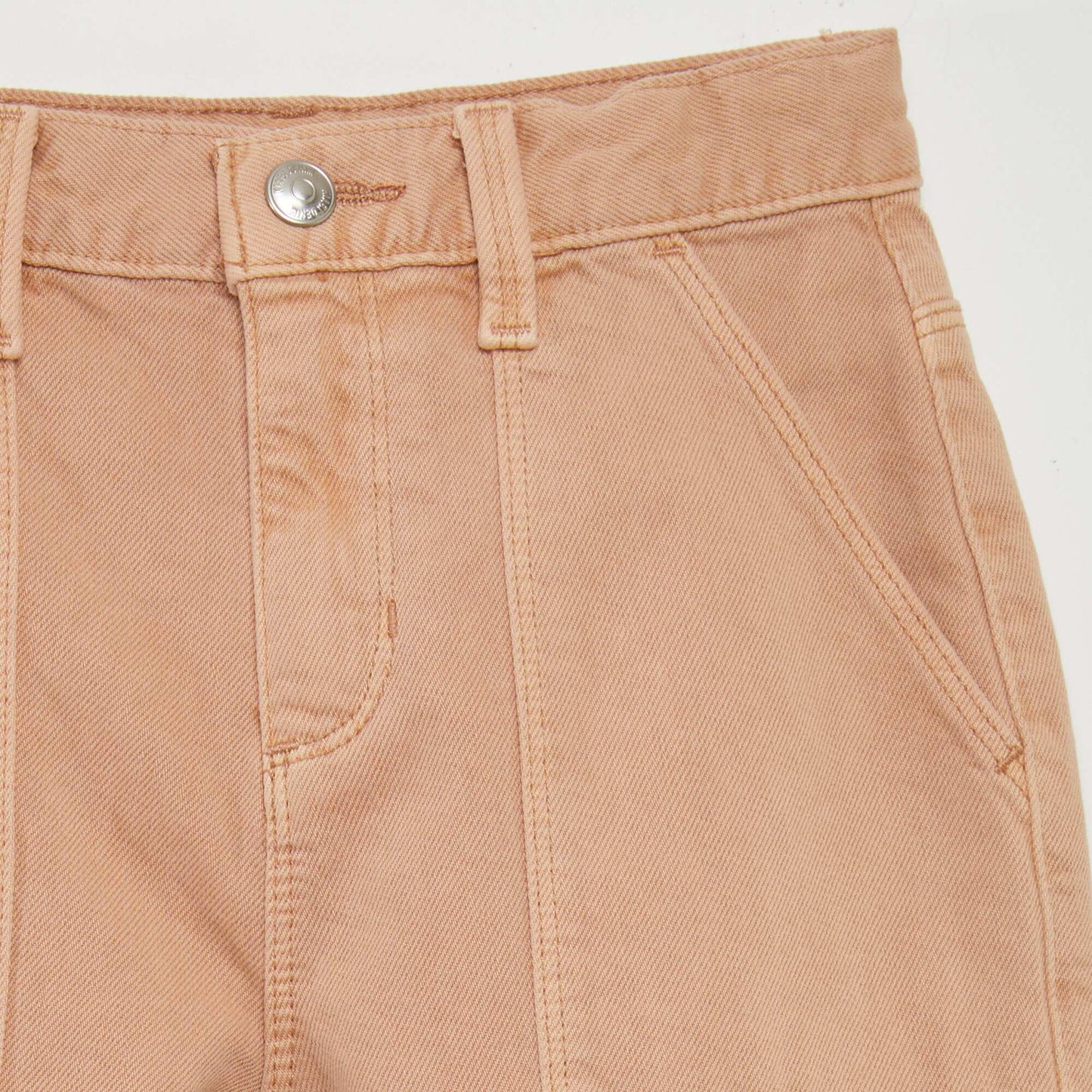 Multi-pocket denim trousers BEIGE