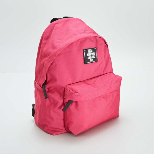 Plain backpack PINK