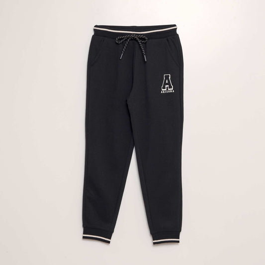 Sweatshirt fabric joggers BLACK