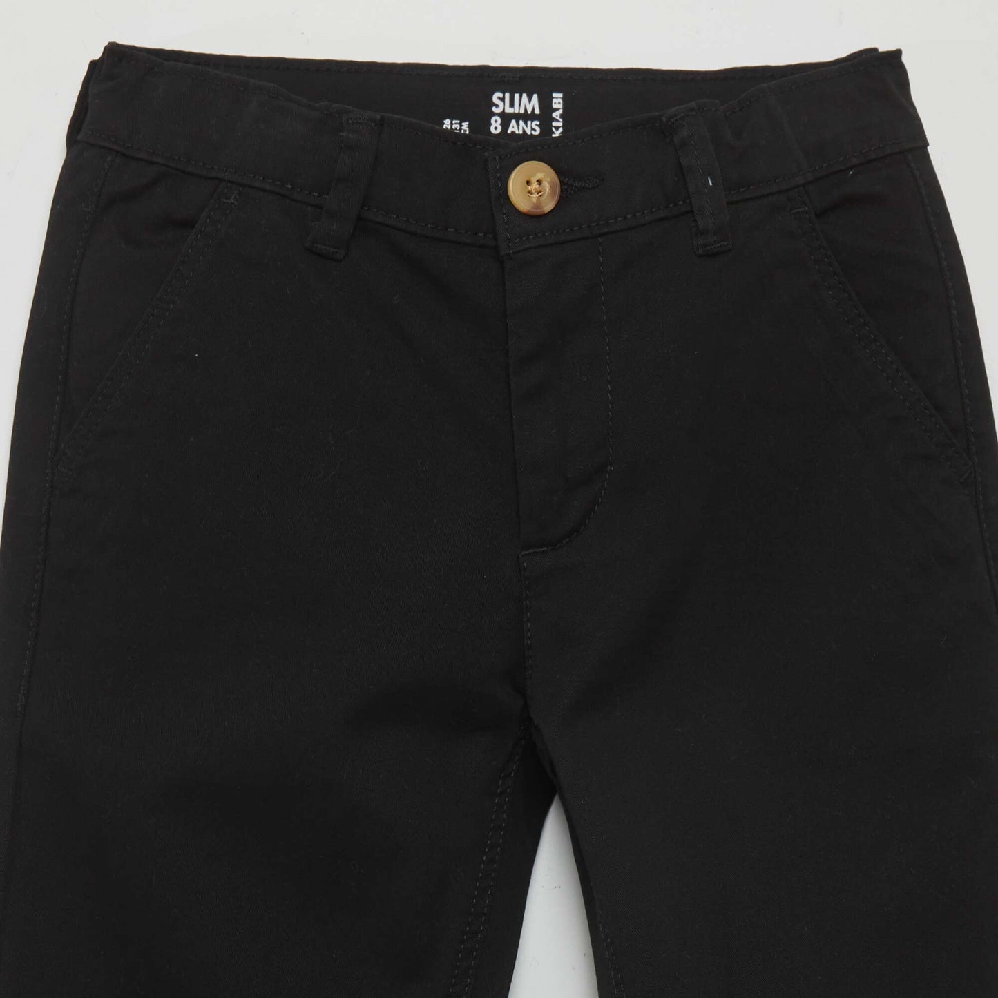 Slim-fit chinos black