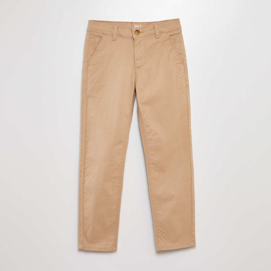 Slim-fit chinos BEIGE