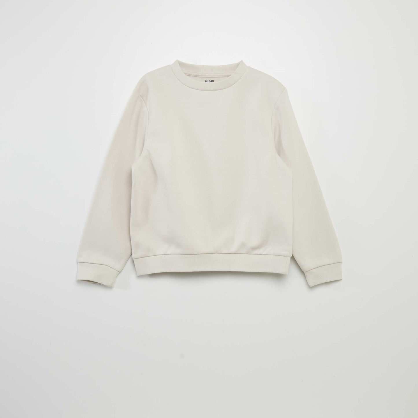 Plain sweatshirt WHITE