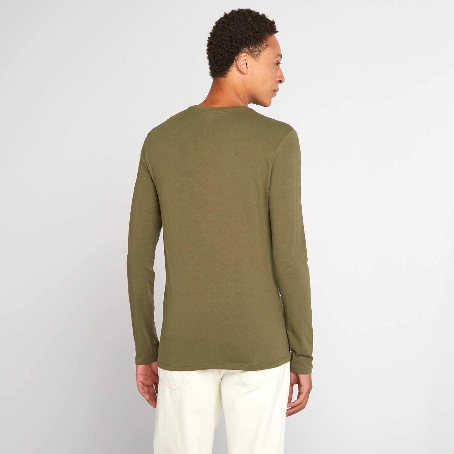 Long-sleeved T-shirt KHAKI