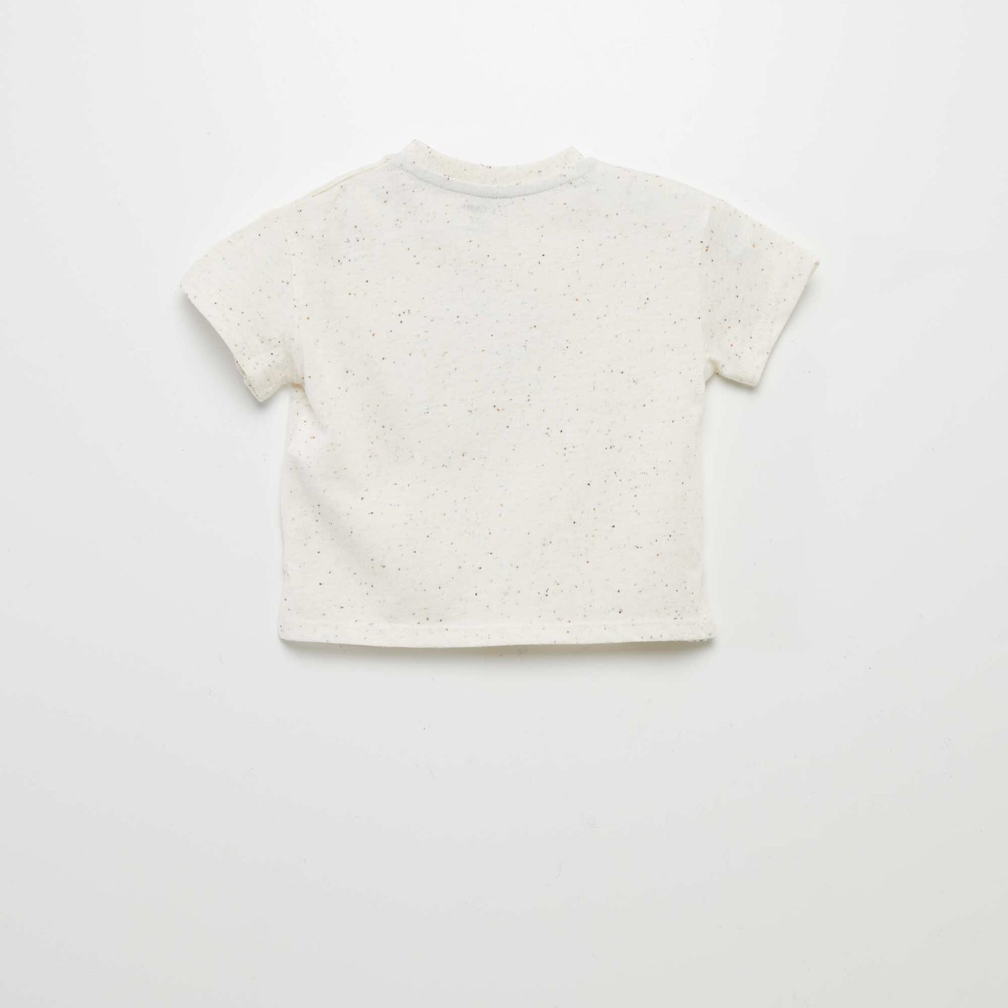 Flecked short-sleeved T-shirt WHITE