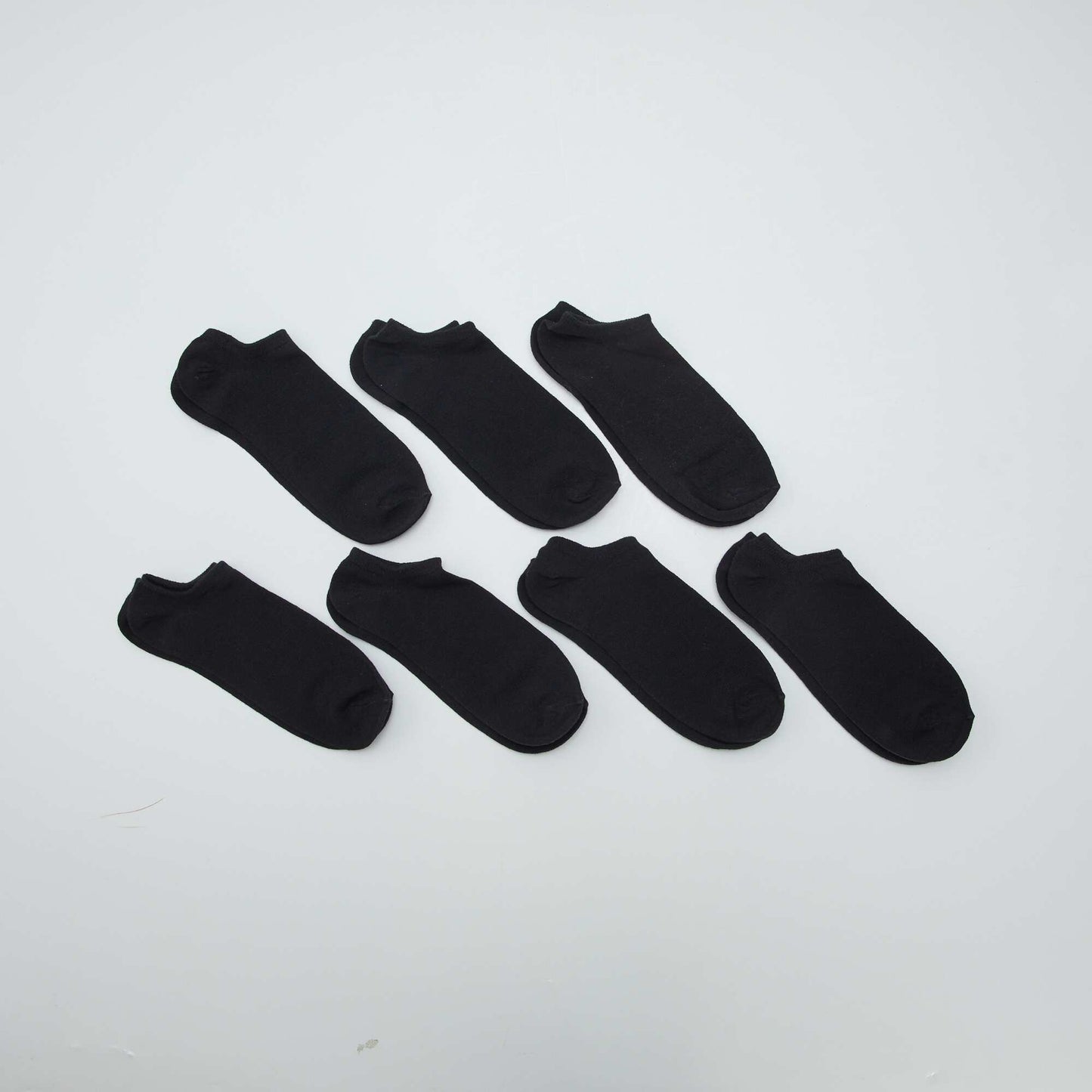 Pack of 4 pairs of invisible socks BLACK