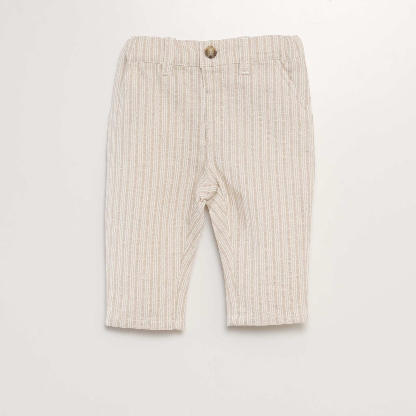 Striped chino trousers WHITE