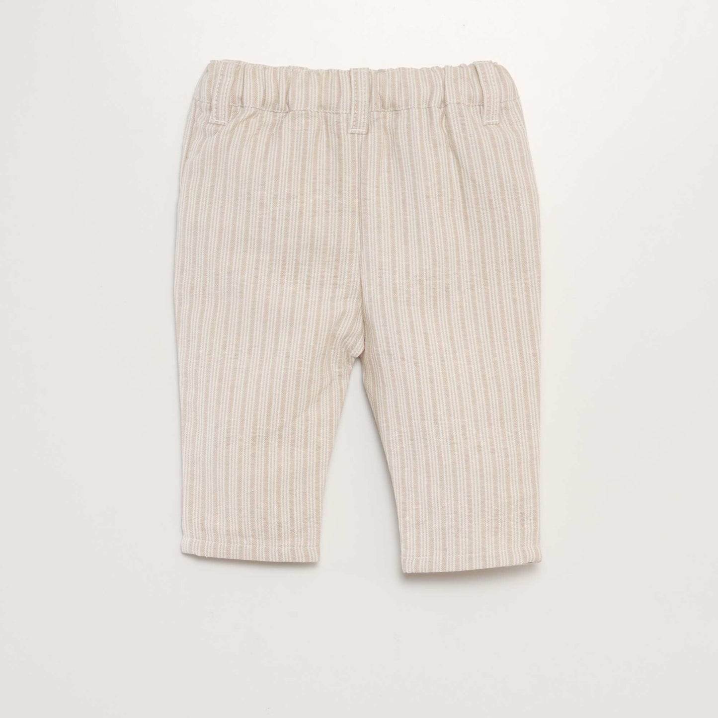 Striped chino trousers WHITE