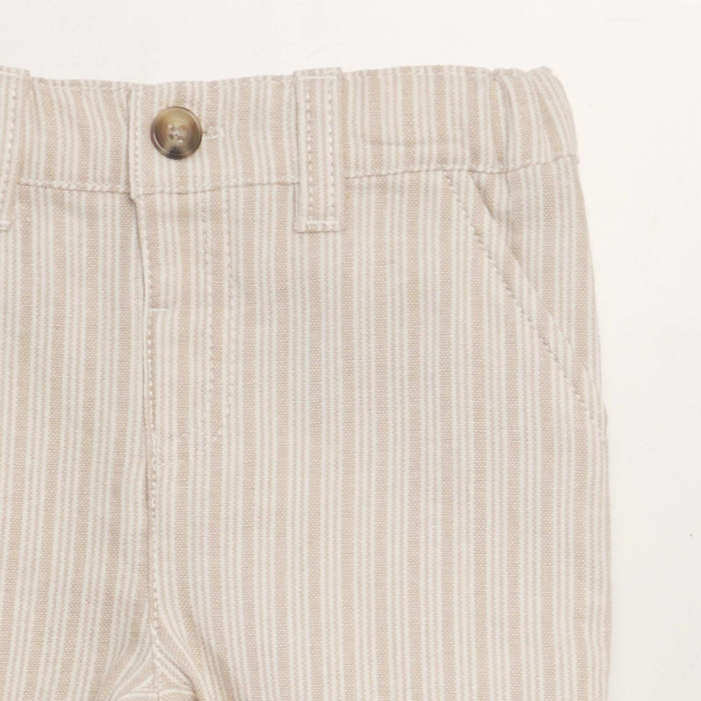 Striped chino trousers WHITE