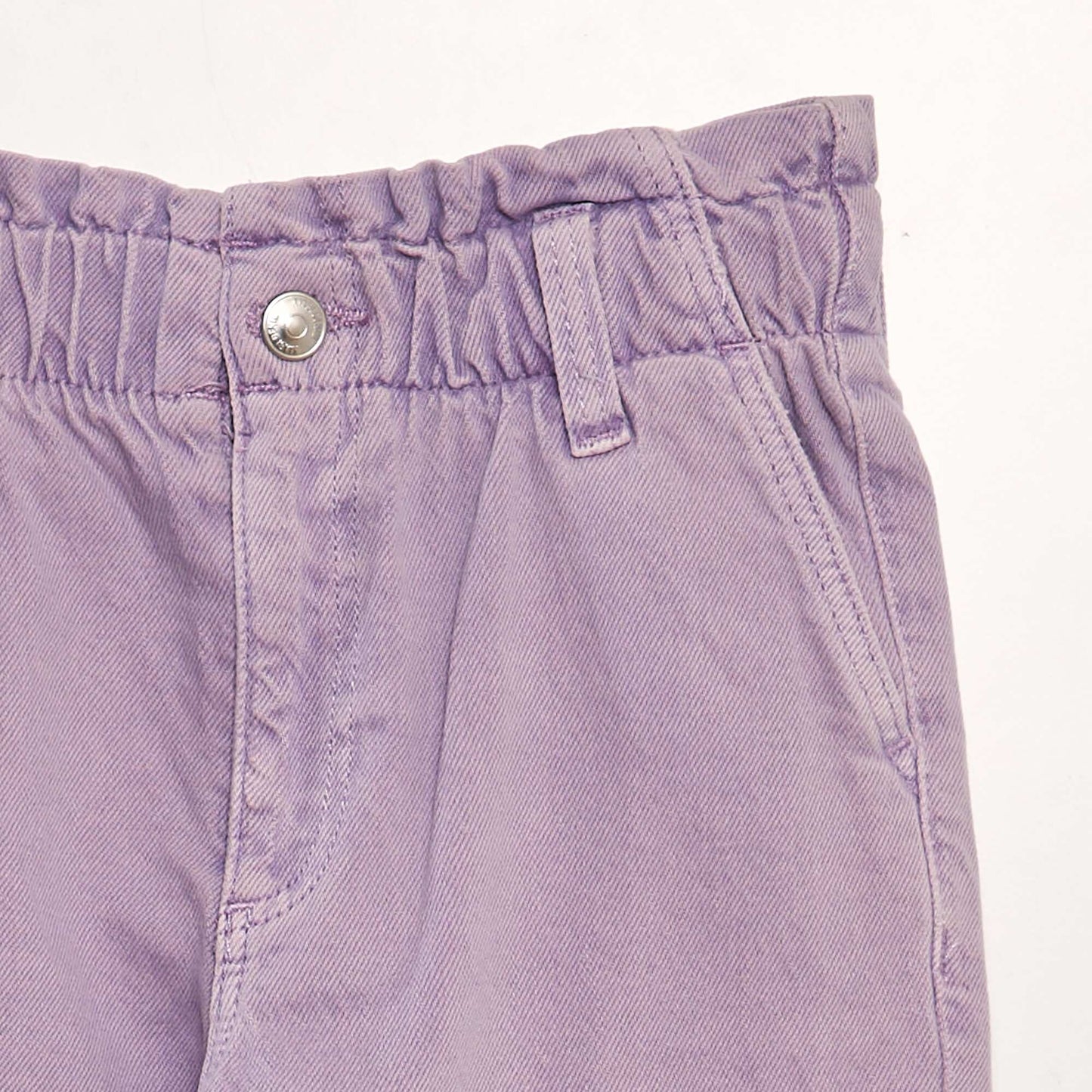 Mom-fit denim trousers PURPLE