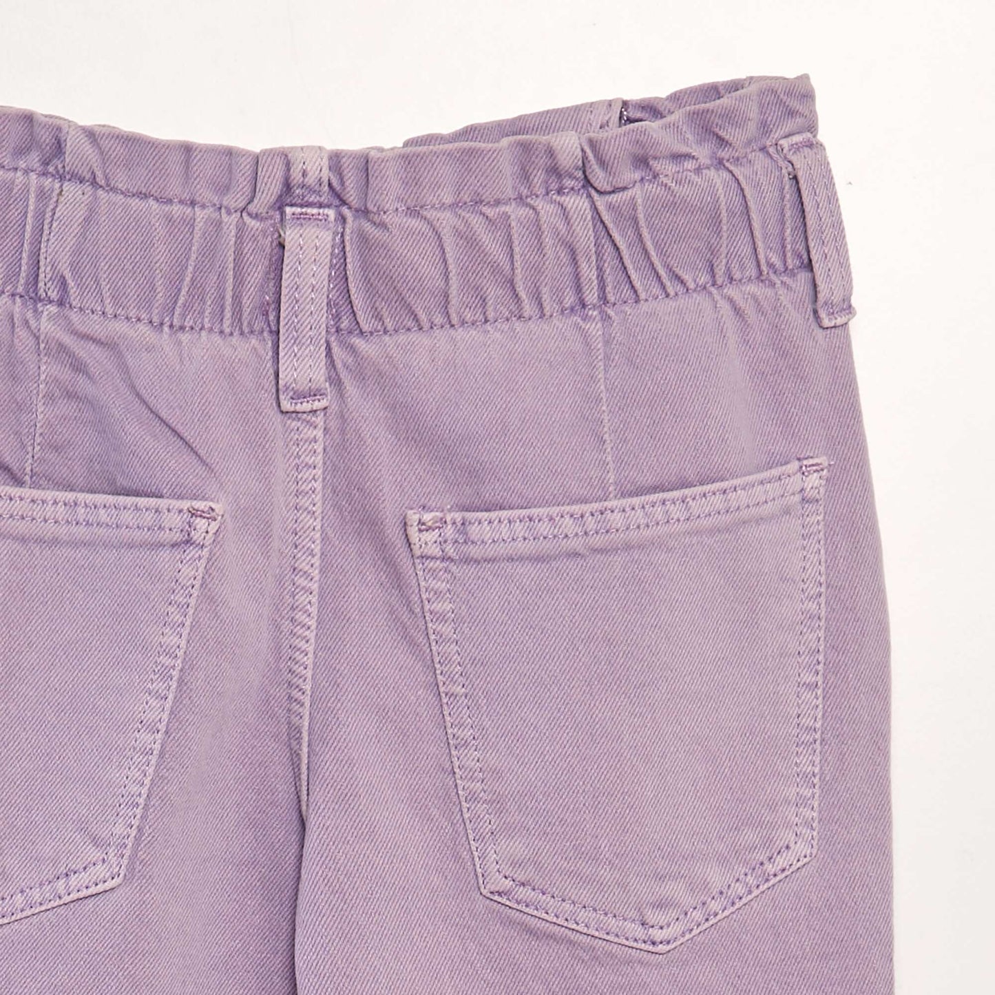 Mom-fit denim trousers PURPLE