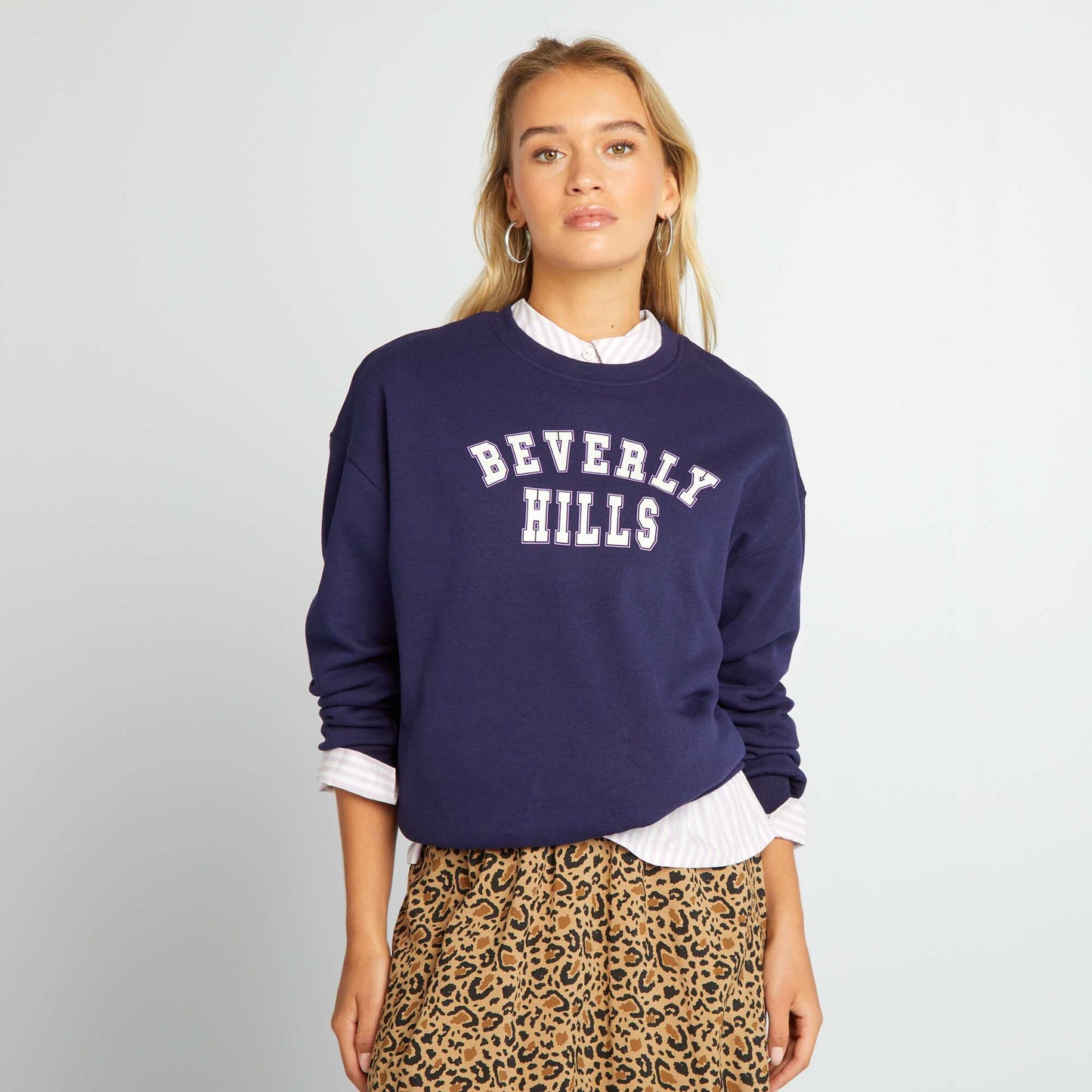 Printed sweatshirt BLUE