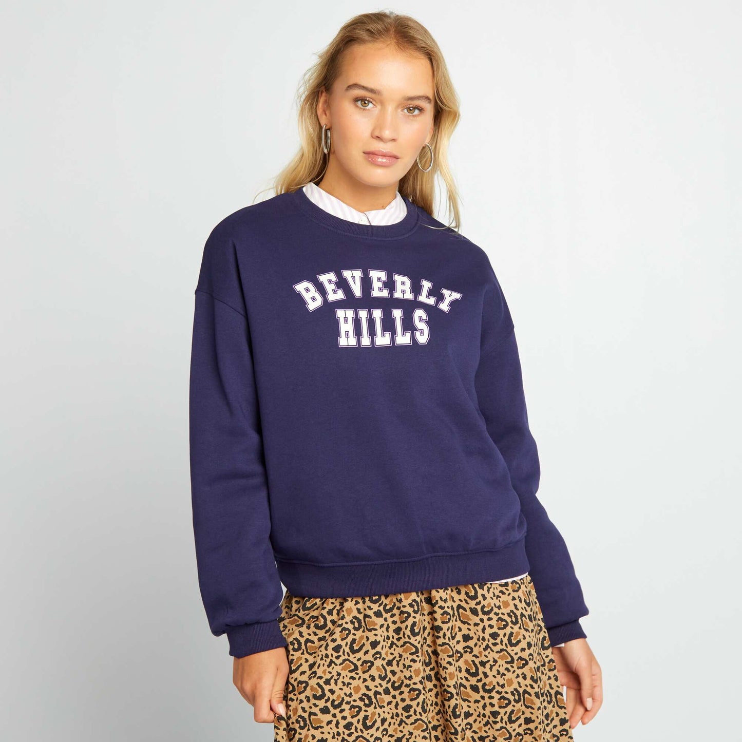 Printed sweatshirt BLUE