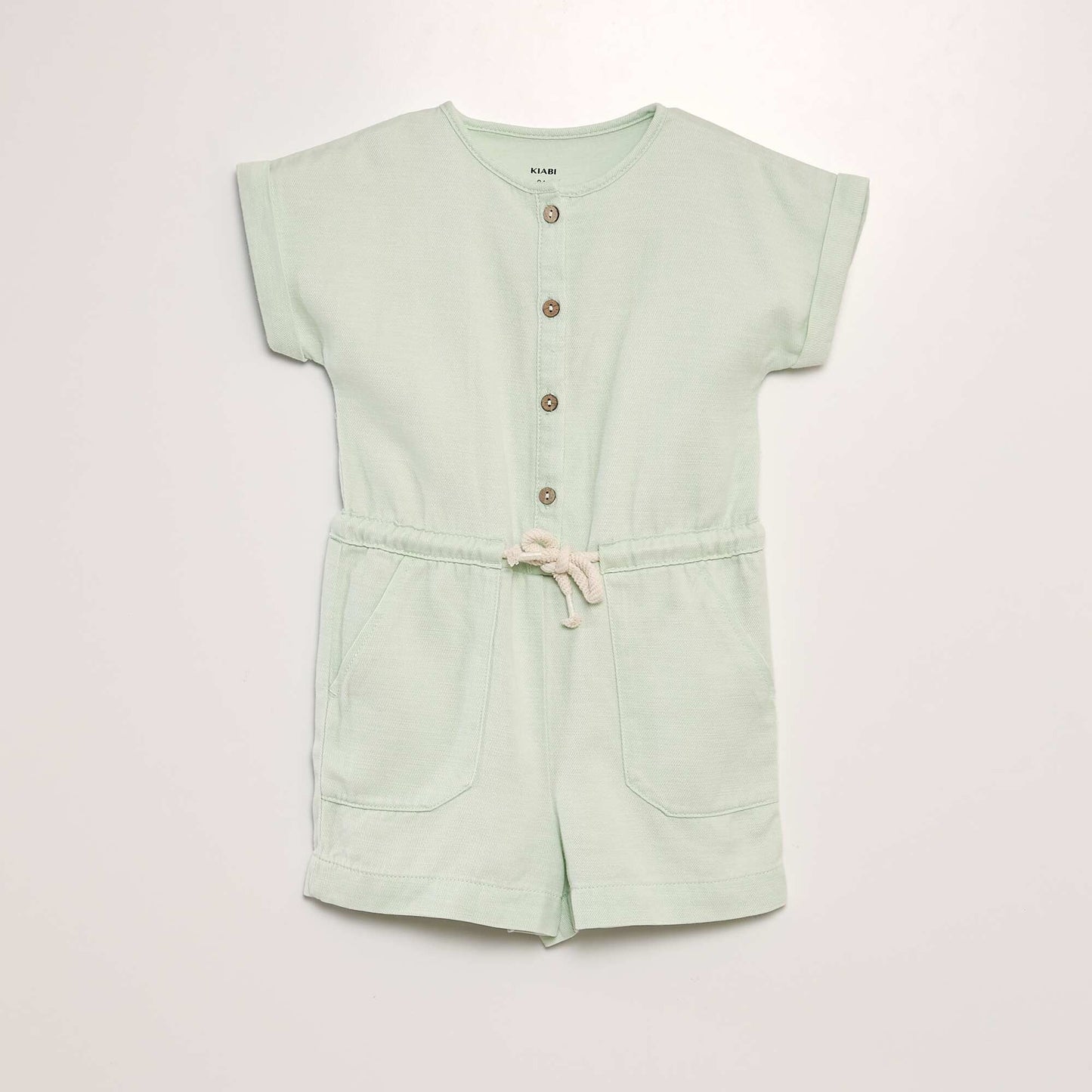 Straight-cut playsuit GREEN