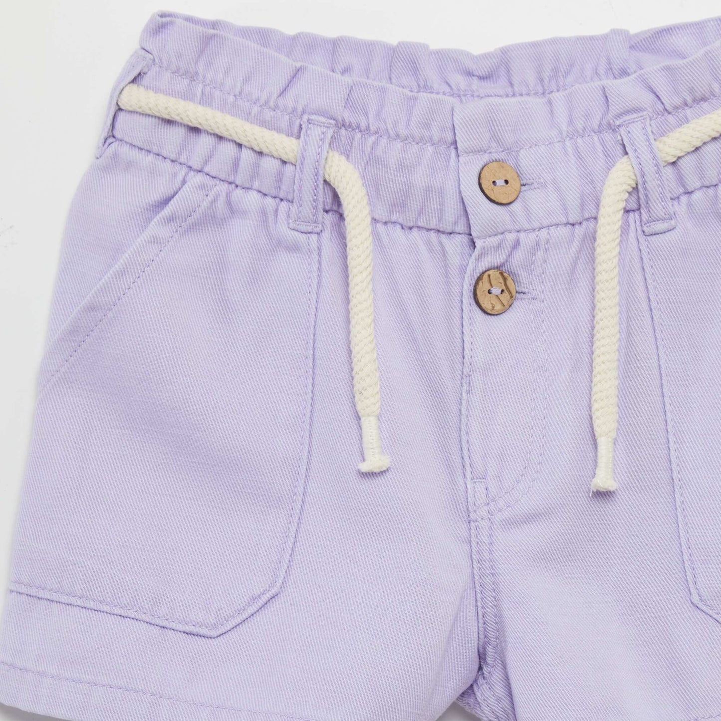 Shorts with rope belt PURPLE