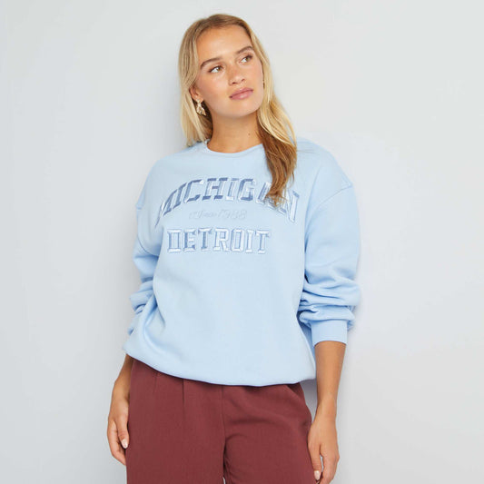 Varsity-style sweatshirt BLUE