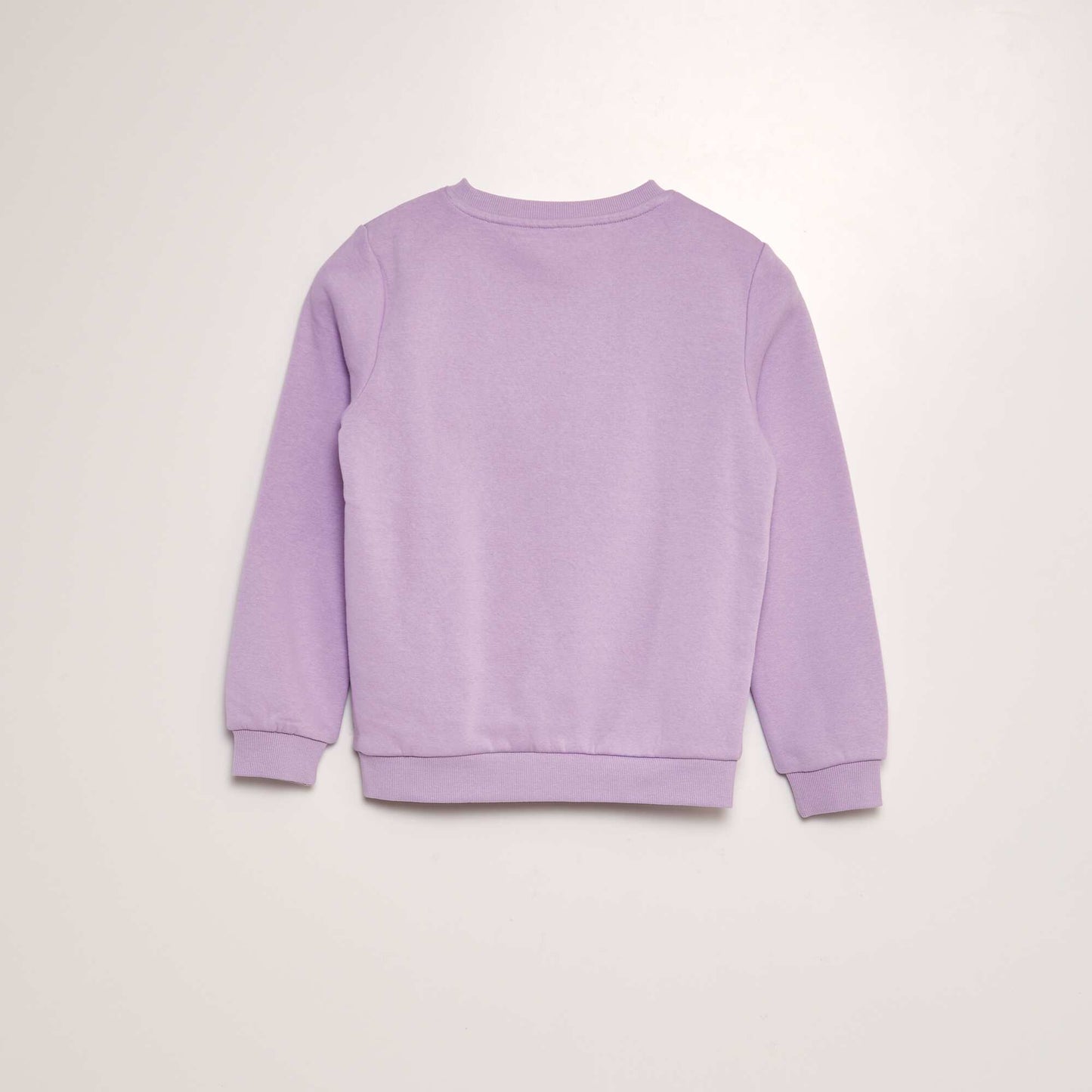 Round neck sweatshirt with lettering PURPLE