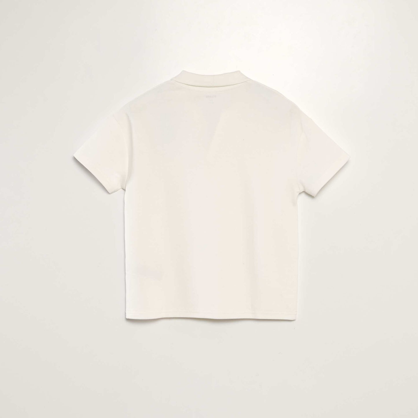 Cotton piqué polo shirt WHITE