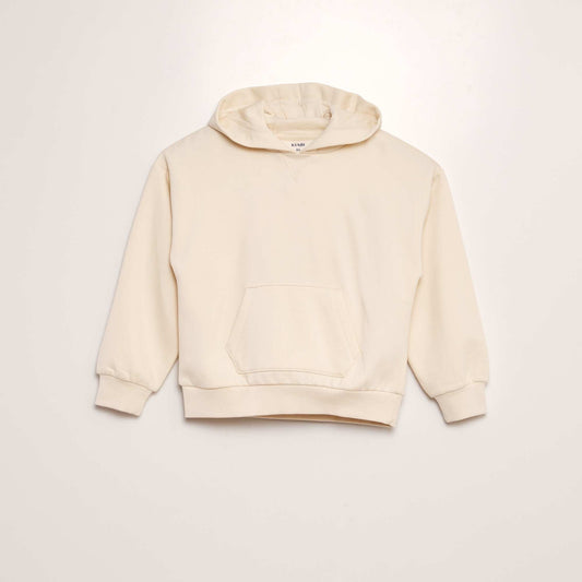 Sweatshirt with kangaroo pocket WHITE