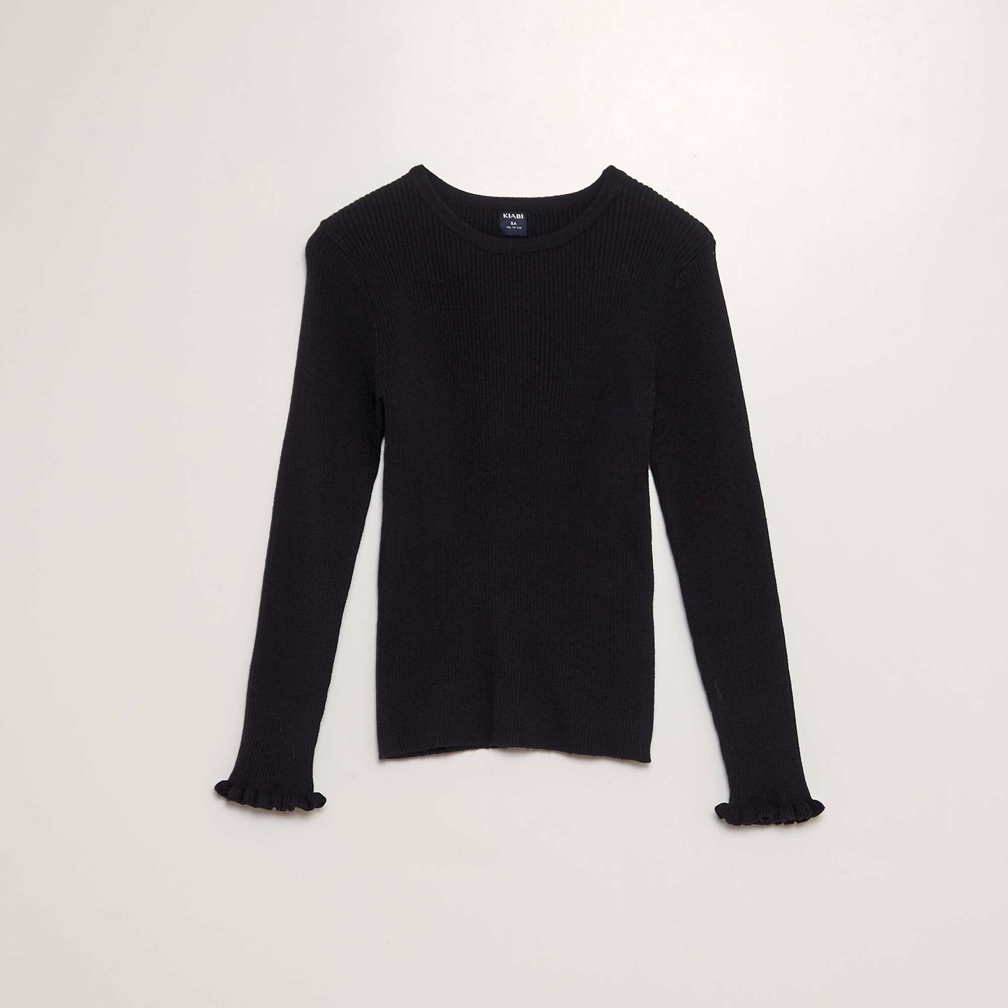 Ribbed sweater black