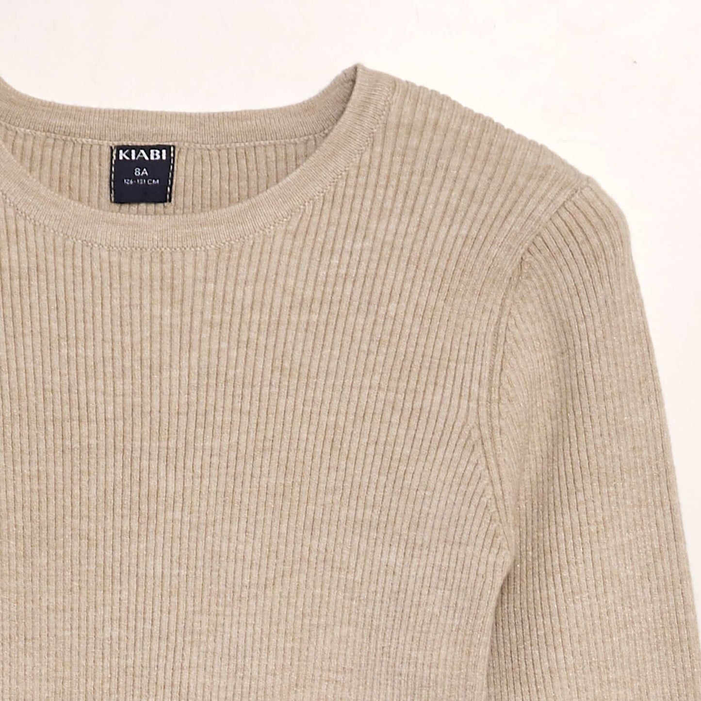 Ribbed sweater BEIGE