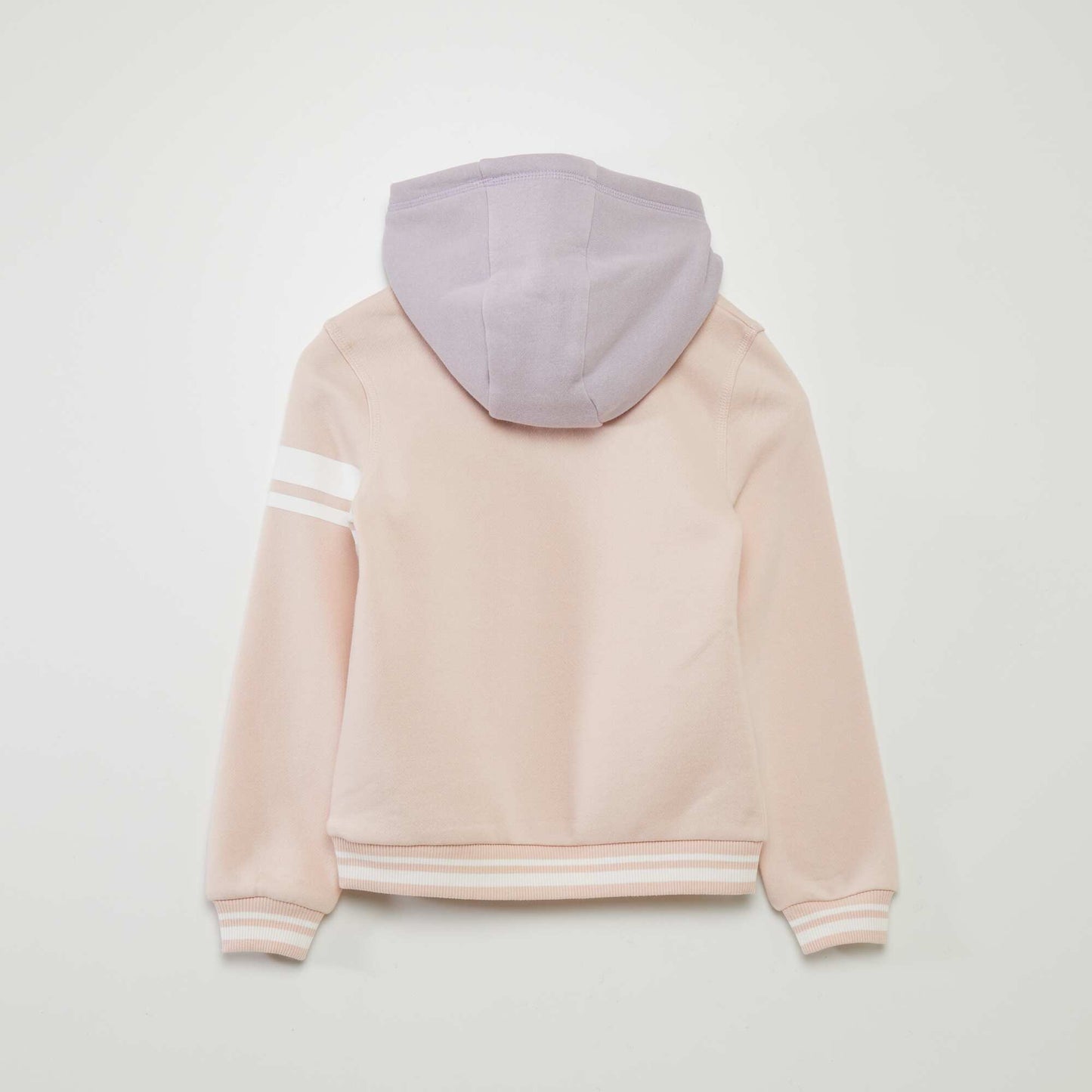 Two-tone US-style hoodie PINK