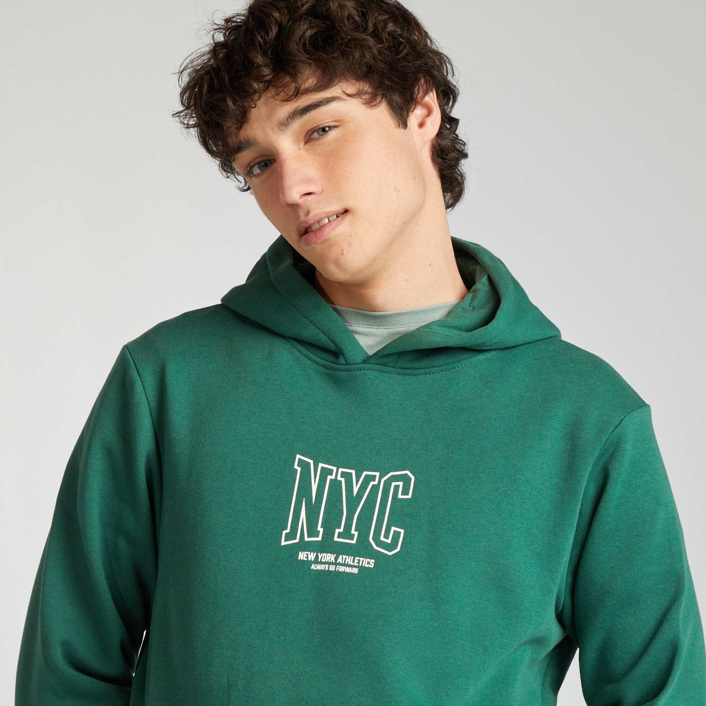 Sweatshirt fabric hoodie GREEN