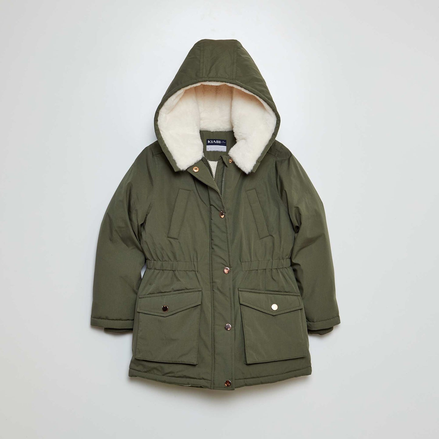 Fully lined parka with hood GREEN