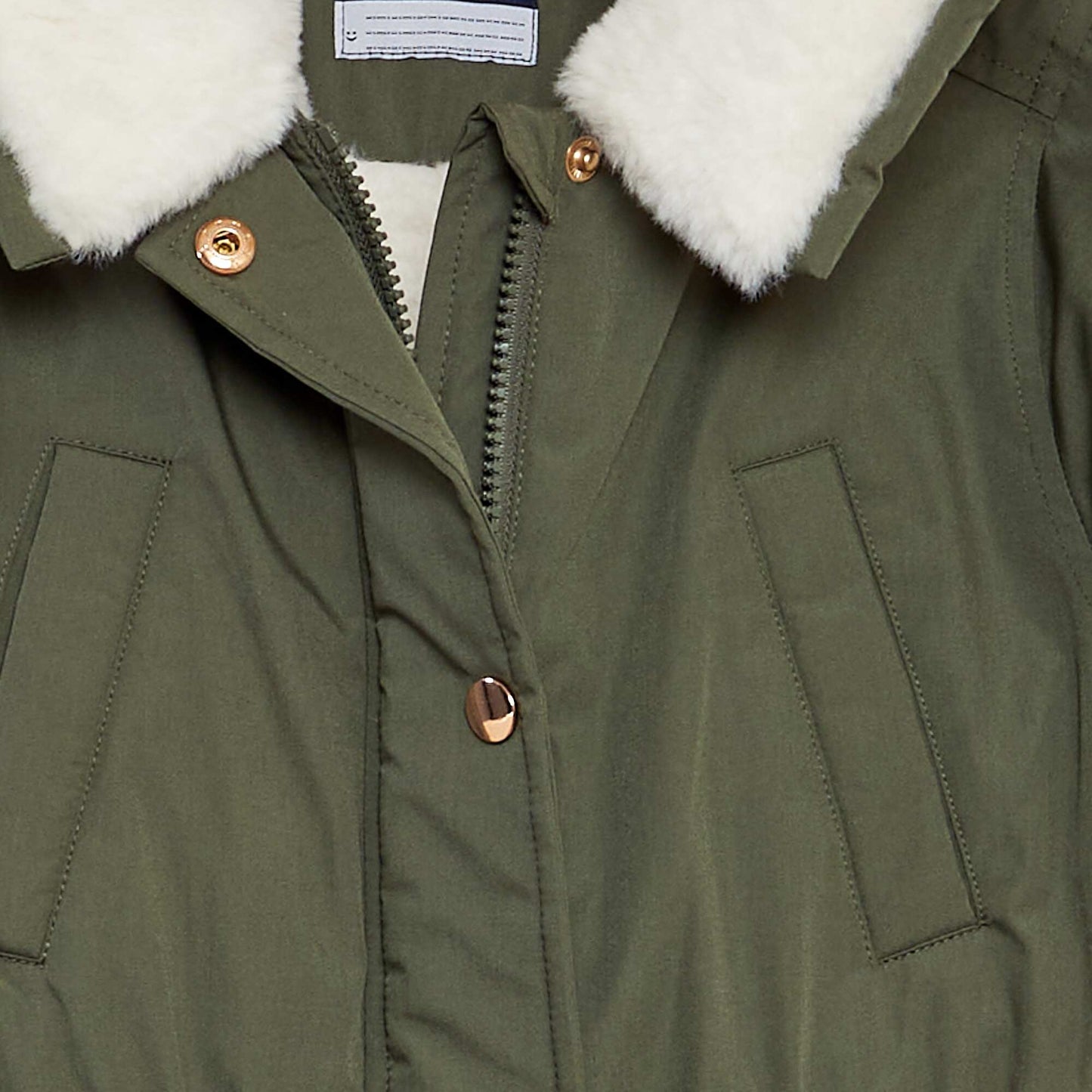 Fully lined parka with hood GREEN