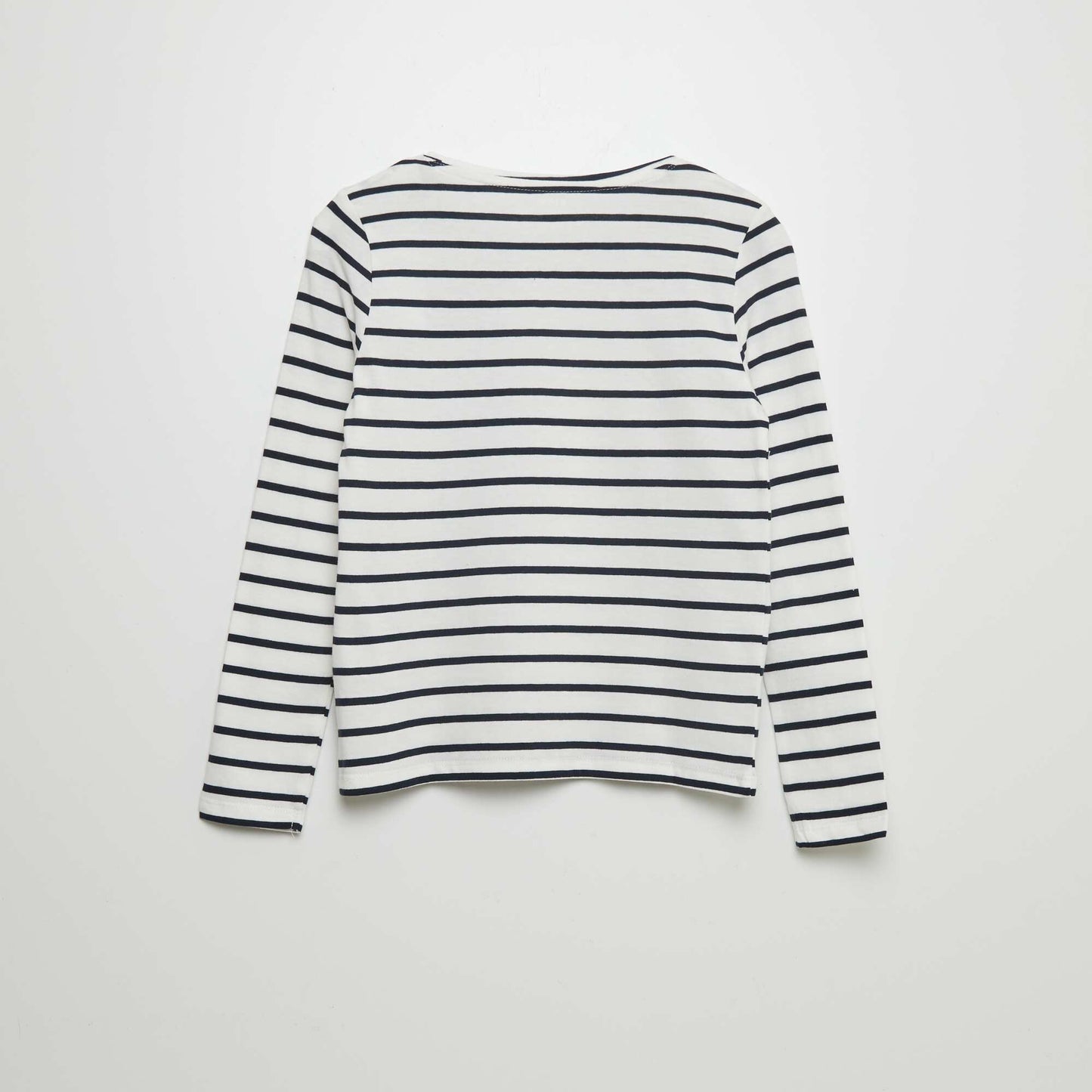 Long-sleeved cotton T-shirt BLUE