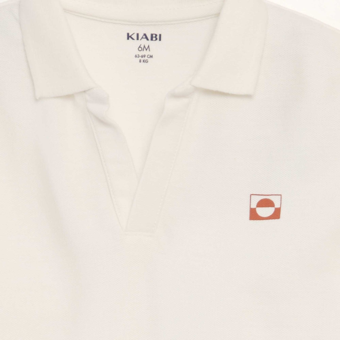 Cotton piqué polo shirt WHITE