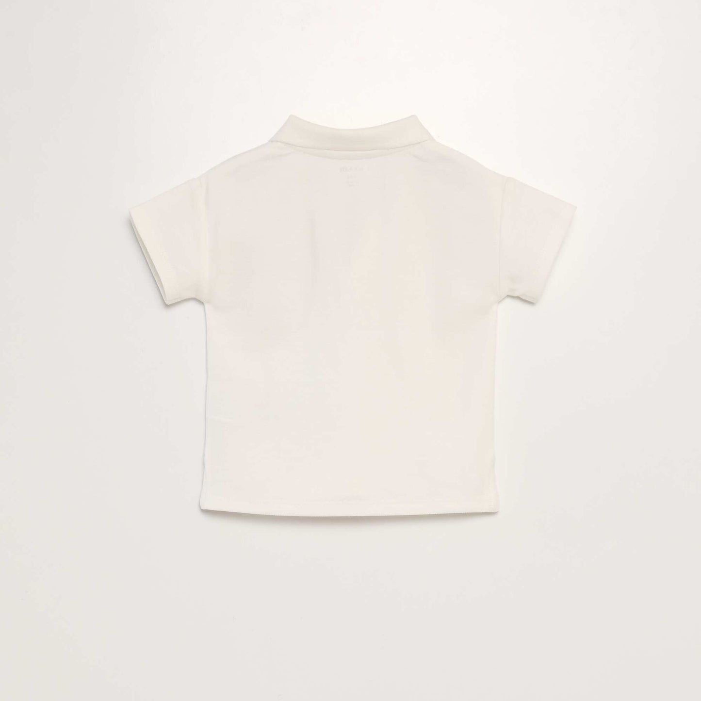 Cotton piqué polo shirt WHITE