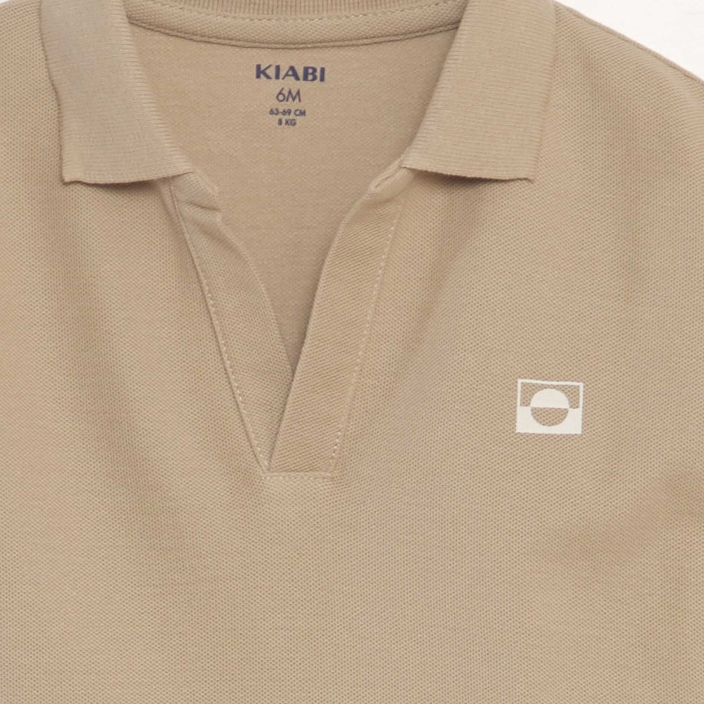 Cotton piqué polo shirt WHITE